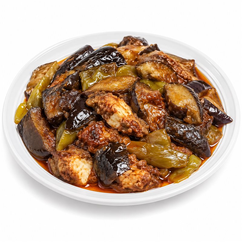 Τηγανητά — μελιτζάνες & πιπεριές με τυρί